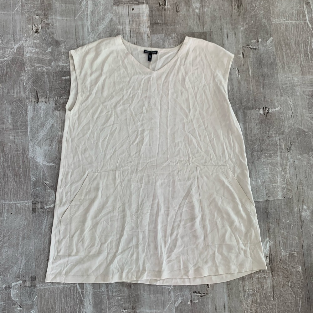 Eileen Fisher 100% silk blouse